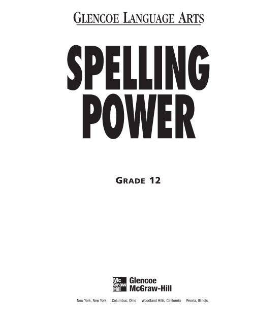Spelling Power - Union-North United School Corporation